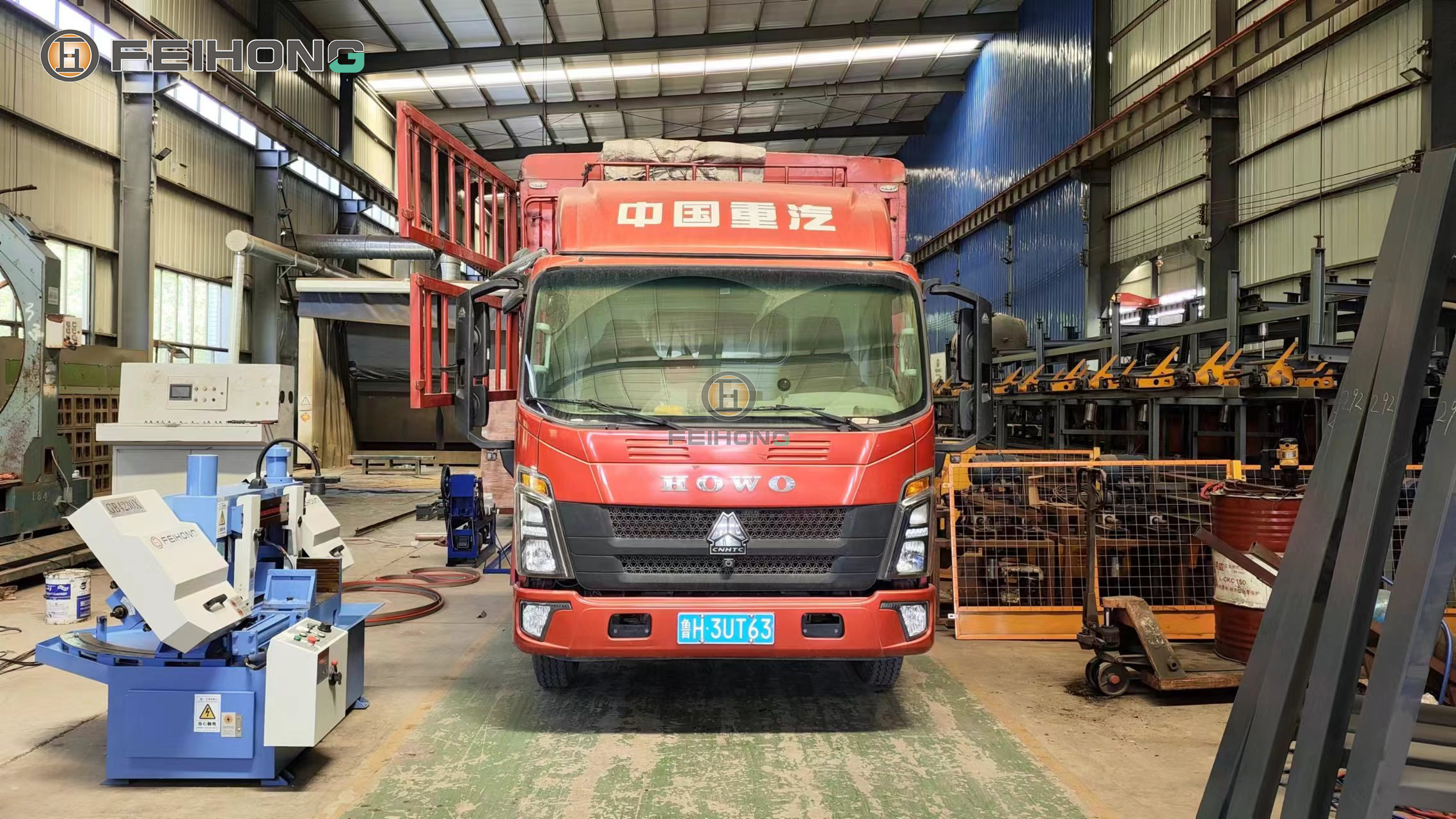 喜訊！熱烈慶祝飛宏2套數(shù)控鋼筋鋸床設(shè)備裝車(chē)完畢順利發(fā)出